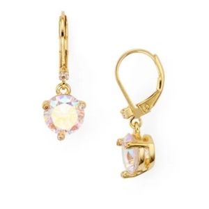 Kate Spade rise and shine drop Earrings peridot ab